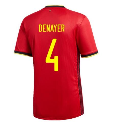 camiseta denayer primera equipacion de Belgica 2020